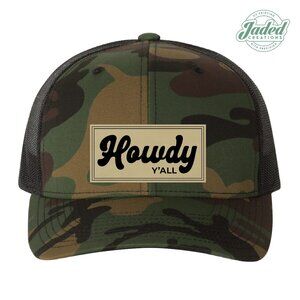 NEW Howdy Y'all 6 Panel Snap Back Trucker Hat